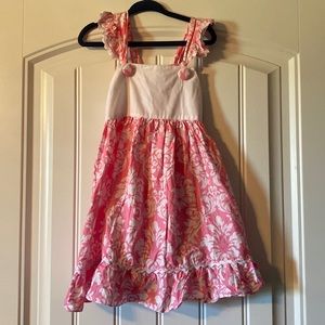 Girl floral sleeveless dress